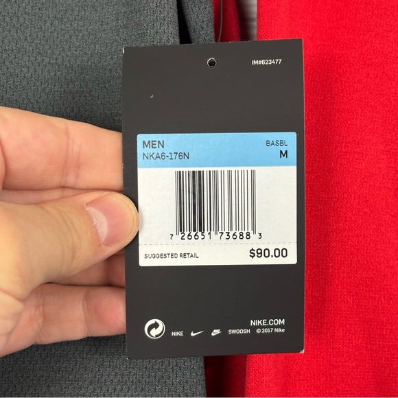 Nike Dri-Fit MLB Authentic Red Therma Pullover NWT Washington Nationals Medium - Picture 8 of 14